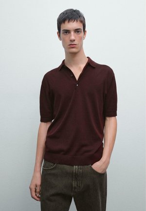 SHORT SLEEVE - Polo - bordeaux