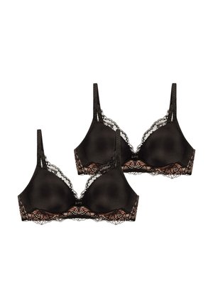 AMOURETTE CHARM 2-PACK - Trekants-bh'er - black