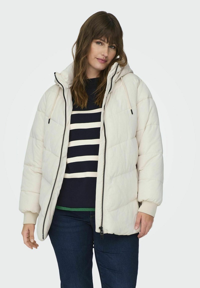 ONLY Carmakoma WATTIERTE CURVY - Žieminė striukė - whitecap gray