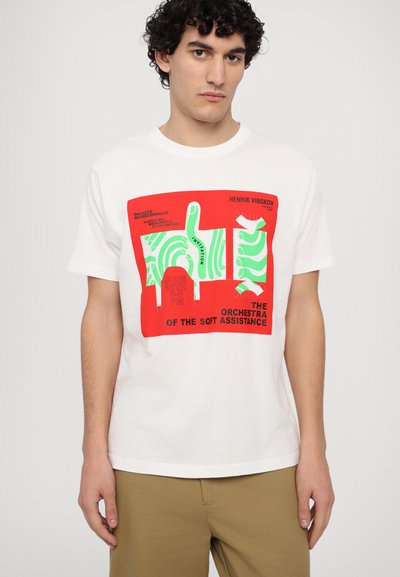 Henrik Vibskov THE ORCHESTRA TEE UNISEX - Print T-shirt - ecru