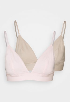 LILA 2 PACK - Trojúhelníková podprsenka - pink/nude