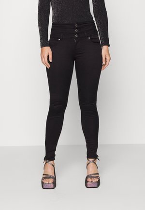 ONLY Petite ONLROYAL CORSAGE  - Jeans Skinny Fit - black denim
