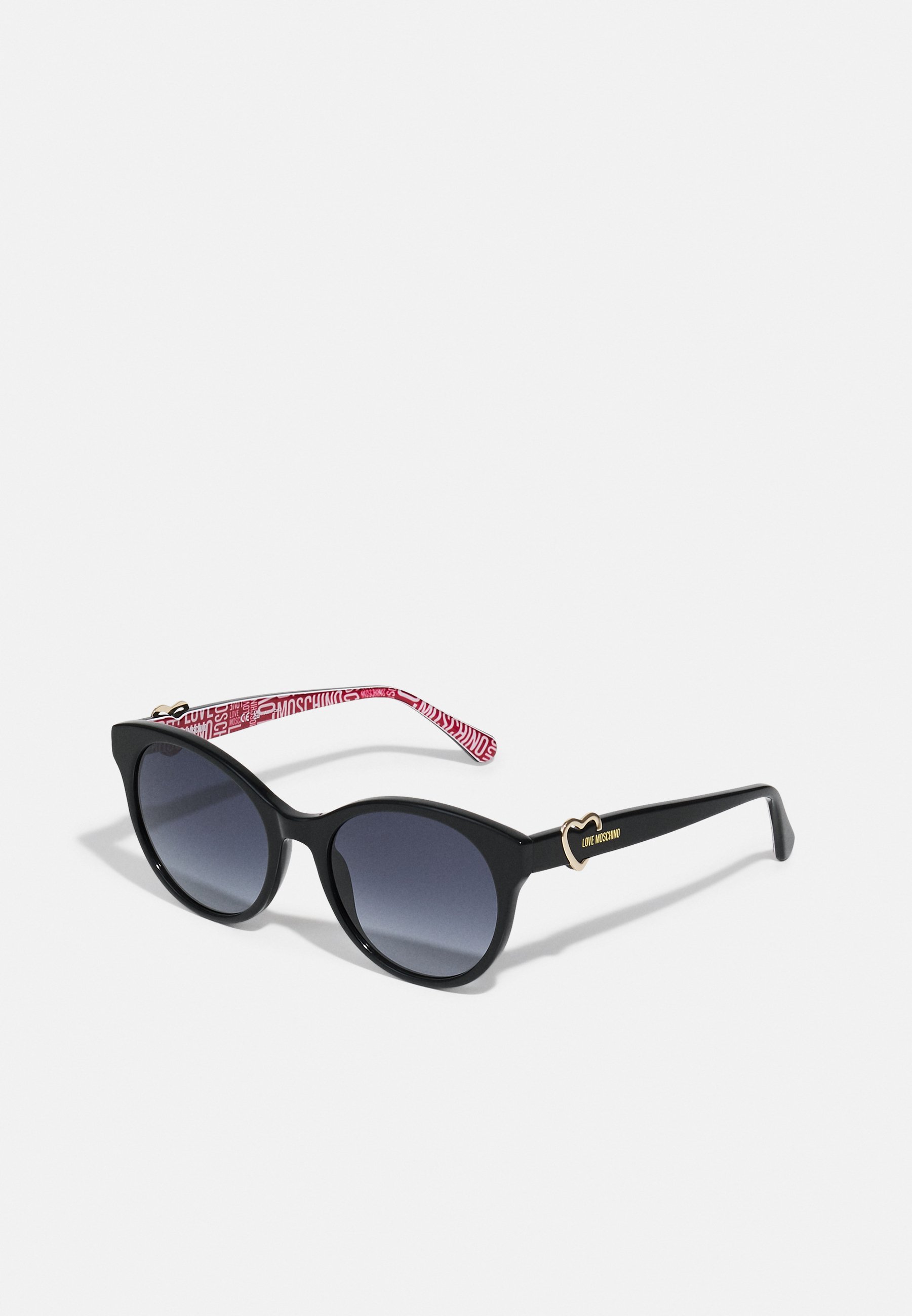 Love Moschino Black Sunglasses with Red Heart Accent Moschino Diamante Red Heart Y2K Sunglasses. Vintage  main image 2