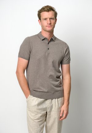 SHORT SLEEVE - Polo shirt - mid brown