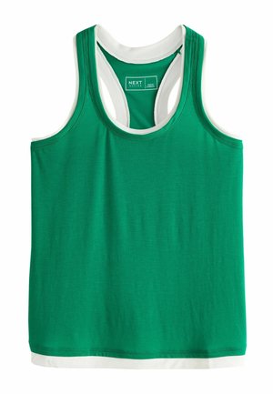 Next, REGULAR FIT - ACTIVE LAYERED SPORTS VEST TOP . - Top - green