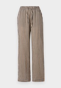 FOZA STRIPED - Housut - black