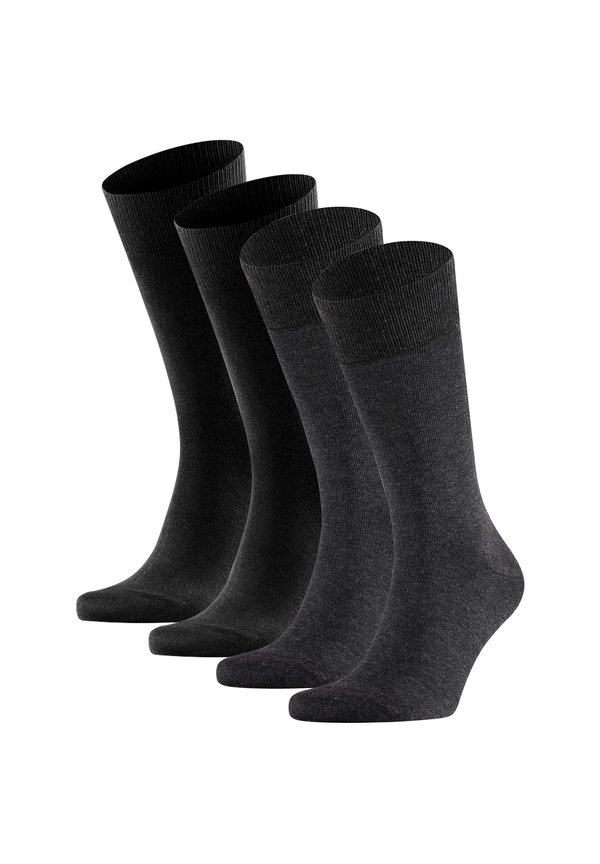 4ER PACK - Socks - schwarz anthrazit