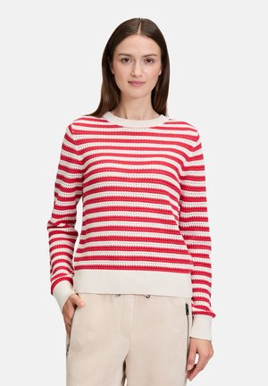 Strickpullover - cream red