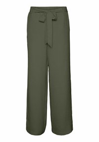 MIT WEITEM BEINSCHNITT VMMELONY HOHE TAILLE - Pantaloni - ivy green