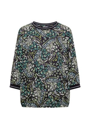 Cecil, 3/4-ARM BLUSENSHIRT MIT PRINT - Blouse - urban dark blue