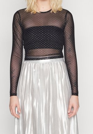 Langærmet T-shirt - black