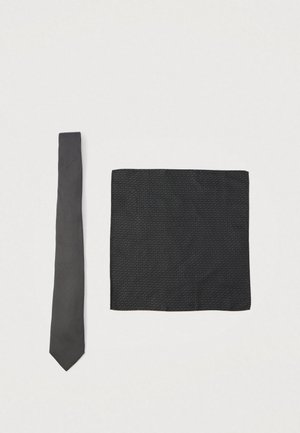 GIFT BOX - Kapesník do obleku - charcoal