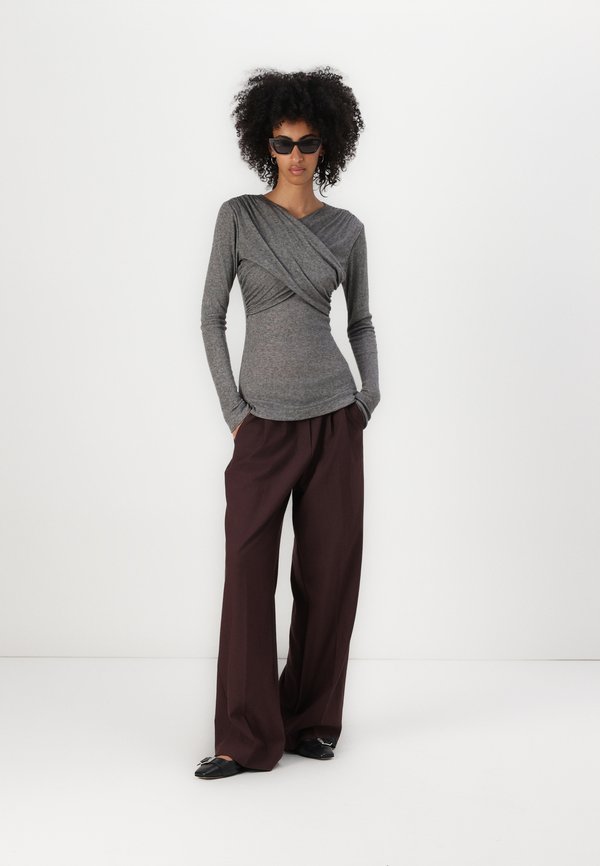 KIRA - Long sleeved top - charcoal melange4