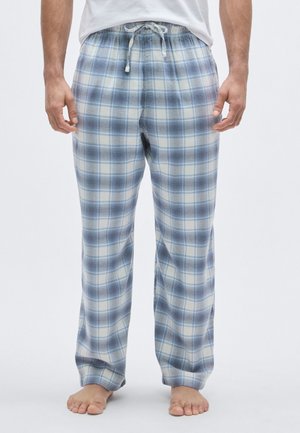 PLAID SINGLES  - Nattøj bukser - blue/white