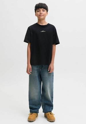 Jack & Jones Junior, T-SHIRT BACKPRINTET T-SHIRT BOYS - Print T-shirt - black