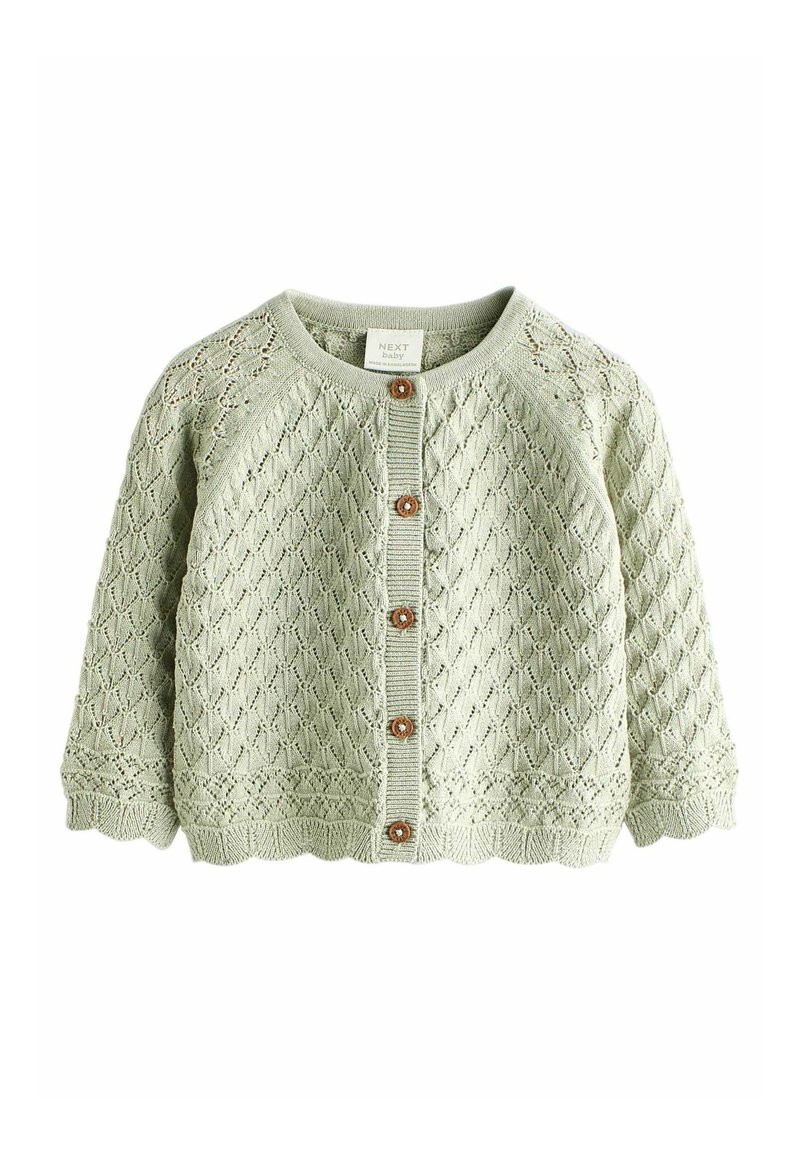 Next - POINTELLE REGULAR FIT - Chaqueta de punto - sage green, Ampliar