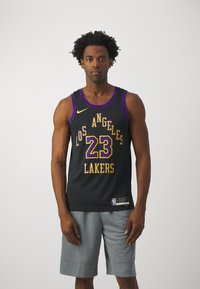 Nike Performance - NBA LOS ANGELES LAKERS LEBRON JAMES CITY EDITION JERSEY - Klubbklær - black Miniatyrbilde 1