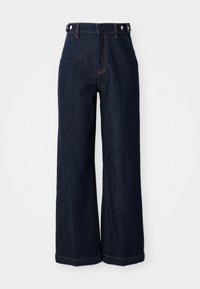 SATORIAL - Wide leg - rinsed denim