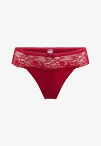 Unselected, cerise jacquard