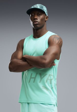 Puma, M PUMA X HYROX PWRMODE TRAINING TANK - Top - intense mint
