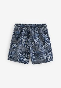 Next PRINTED REGULAR FIT - Shorts da mare - navy blue wave