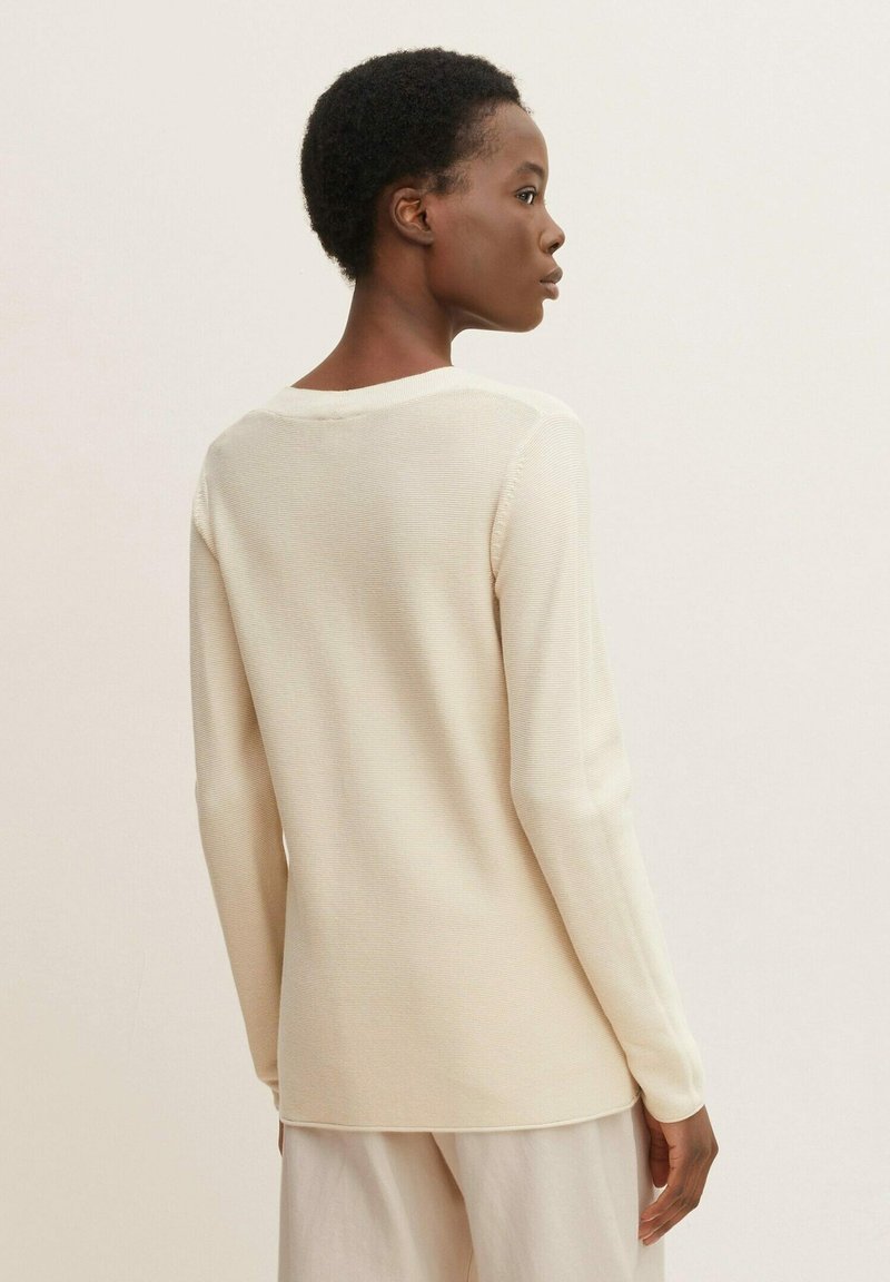Damen Strickjacken | TOM TAILOR MIT BIO BAUMWOLLE Strickpullover light cashew beige/hellbraun - WN87237 Damen Strickjacken | TOM TAILOR MIT BIO BAUMWOLLE Strickpullover light cashew beige/hellbraun - WN87237
