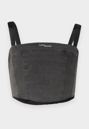BOW CORSAGE UNISEX - Viršus - black