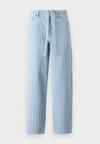 ONLGIANNA STRAIGHT STRIPE - Traperice opuštenog kroja - light blue denim