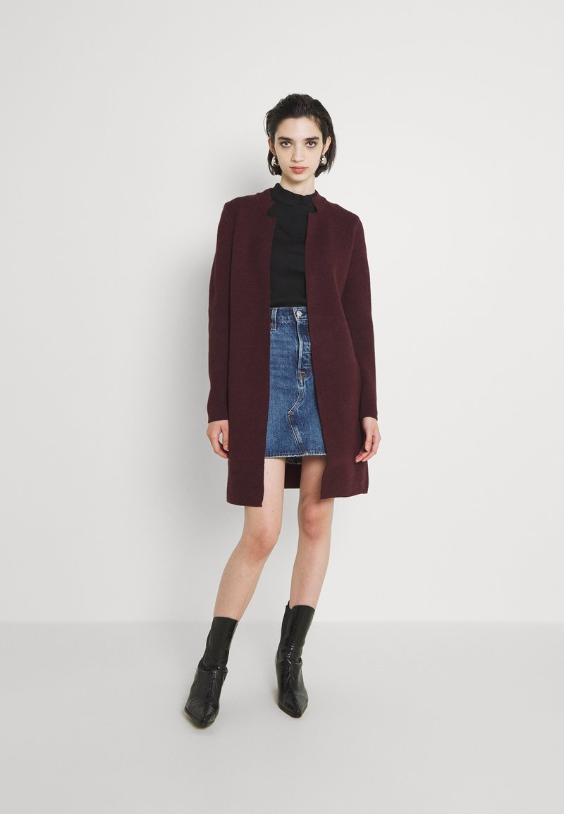 Morgan BLOCK - Casaco de malha - dark red
