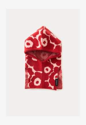 Marimekko, SYKÄHDYS UNIKKO HOOD - Балаклава - red/light pink