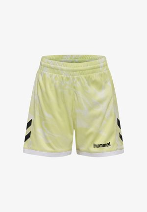 Hummel, HUMMEL HMLBLAZE CLUB26 GRAPHIC SHORTS KIDS UNISEX - Korte sportsbukser - asian pear white