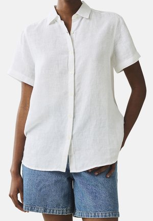 Button-down blouse - white