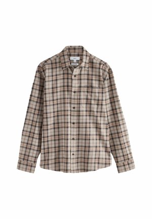 Next, REGULAR FIT - CHECK LONG SLEEVE SHIRT - Skjorter - beige oat
