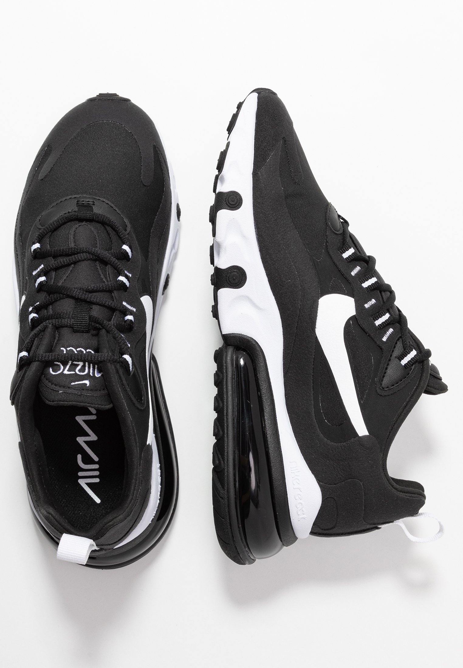 Nike Sportswear AIR MAX 270 REACT - Sneakers laag - black/white ... Nike Sportswear AIR MAX 270 REACT - Sneakers laag - black/white ...