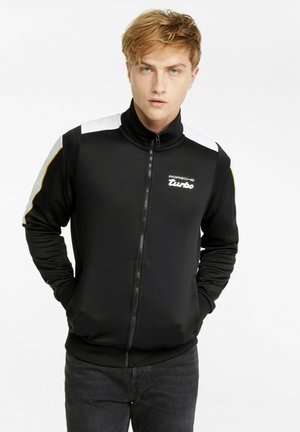 PORSCHE LEGACY T7 - Felpa con zip - puma black