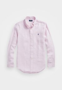CUSTOM FIT STRIPED LINEN SHIRT - Chemise - pink/white