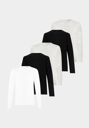 5 PACK - Μπλούζα με μακριά μανίκια - light grey/white/black