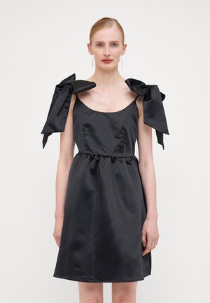VMRILEY SINGLET BOW SHORT DRESS - Cocktailkjole - black