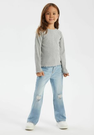MINOTI, FLARED LONG LEG - Traperice krojene za nošenje s čizmama - light blue denim