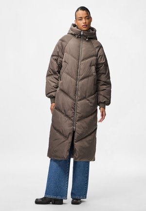Pieces PCJOLIE LONG PUFFER JACKET - Cappotto invernale - morel