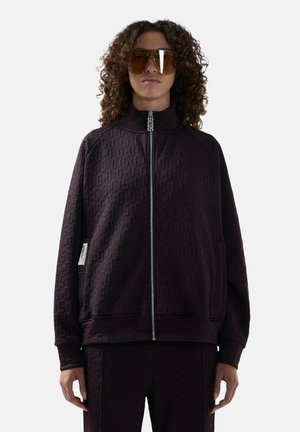 Felpa con zip - viola