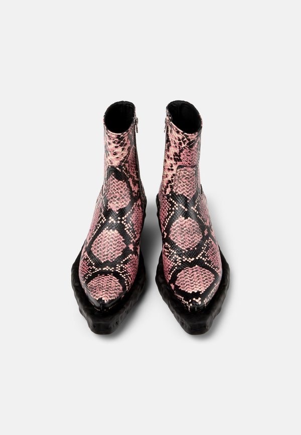 VENGA - Platform ankle boots - rosa schwarz3