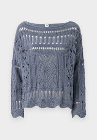 OPEN STITCH JUMPER - Strikkegenser - blue