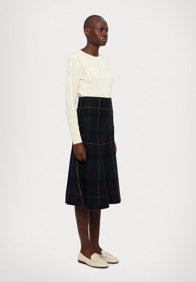 Polo Ralph Lauren A LINE SKIRT  - A-vonalú szoknya - navy plaid