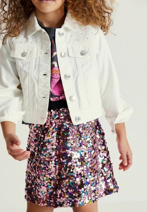 Next DIAMANTE DENIM WESTERN JACKET - Jeansjacke - white