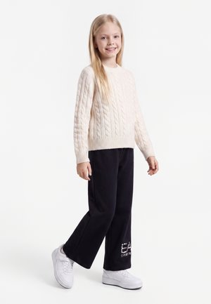 EA7 Emporio Armani, TRAIN GRAPHICS SERIES GIRL PANTS - Tepláky - black