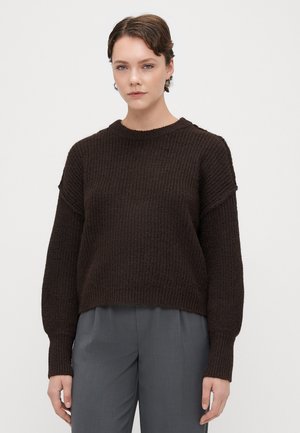 ONLMALLY LIFE DETAIL O NECK  - Vesta - chocolate torte melange