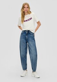 QS HIGH RISE - Jean boyfriend - blau