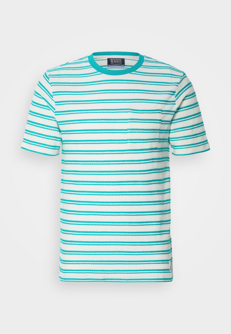 Scotch & Soda T-shirt print donkerblauw
