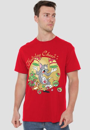 TOM AND JERRY CHRISTMAS HOLIDAY CHEER - T-Shirt print - red